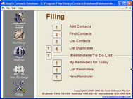 Simply Contacts Database screenshot